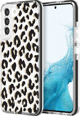 kate spade new york Funda dura para el iPhone 13 Pro - City Leopard Black/ Transparente