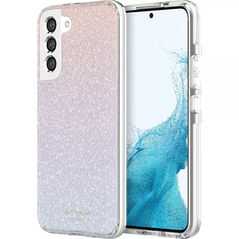 kate spade new york Defensive Hardshell Case for Galaxy S22+ - Ombre Glitter