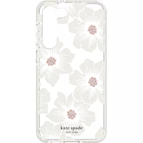 kate spade new york Defensive Hardshell Case for Galaxy S23+ - Hollyhock Floral Clear