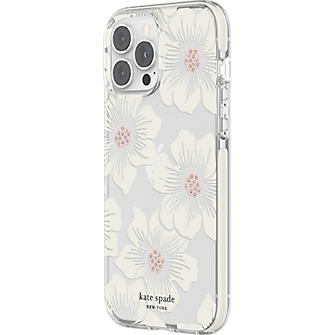 kate spade new york Defensive Hardshell Case for iPhone 13 Pro Max -  Hollyhock Floral Clear | Verizon