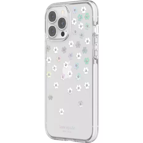 kate spade new york Defensive Hardshell Case for iPhone 13 Pro Max - Scattered Flowers/Clear