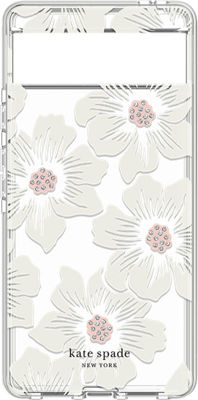 kate spade new york Funda dura protectora con MagSafe para el iPhone 13  mini - Hollyhock Floral Clear