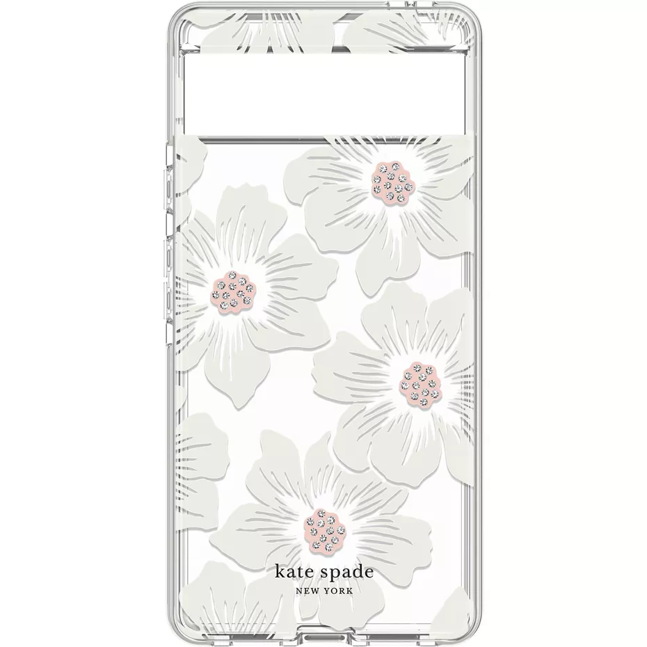 Kate Spade Defensive Hardshell Case for Pixel 6 - Hollyhock Floral Clear | Verizon