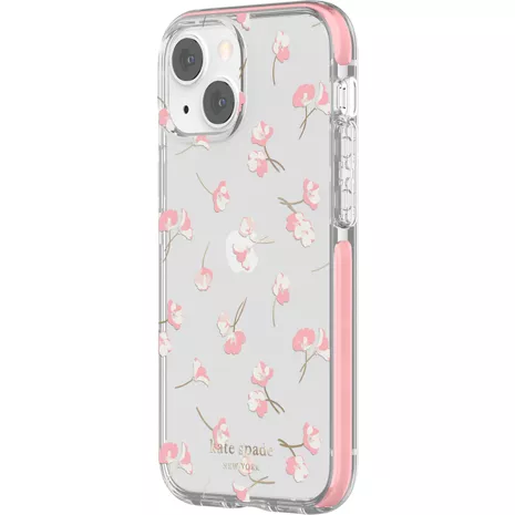 kate spade new york kate spade new york Defensive Hardshell Case for iPhone 13 mini - Falling Poppies/Clear