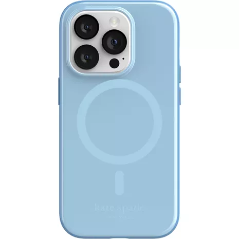 kate spade new york Defensive Hardshell Case with MagSafe for iPhone 14 Pro - Citrine Blue Lacquer