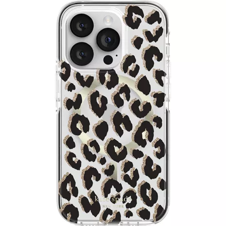 kate spade new york Funda dura con MagSafe para el iPhone 14 Pro - City Leopard