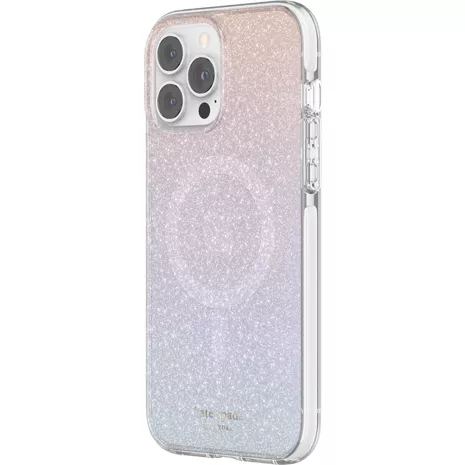 kate spade new york Defensive Hardshell Case with MagSafe for iPhone 13 Pro Max - Ombre Glitter