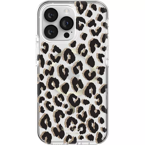 kate spade new york Defensive Hardshell Case with MagSafe for iPhone 14 Pro Max - City Leopard