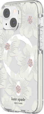 Kate Spade New York Hardshell MagSafe Case for Apple iPhone 13 Pro in  Hollyhock Floral Clear
