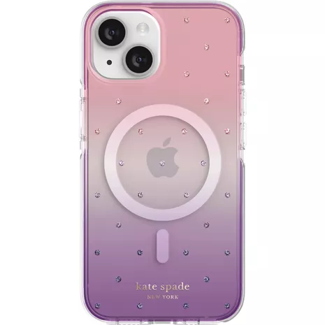 Kate Spade Defensive Hardshell Case with MagSafe for iPhone 14 AND iPhone  13 - Ombre Pin Dot | Shop Now