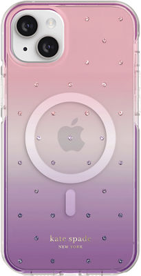 kate spade new york Funda dura con MagSafe para el iPhone 13 Pro -  Hollyhock Floral Clear