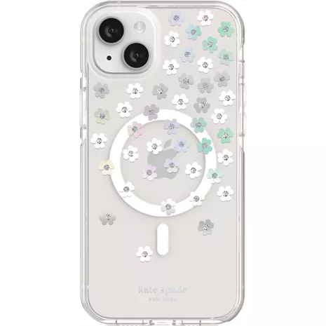 kate spade new york Defensive Hardshell Case with MagSafe for iPhone 14 Plus - Scattered Flowers