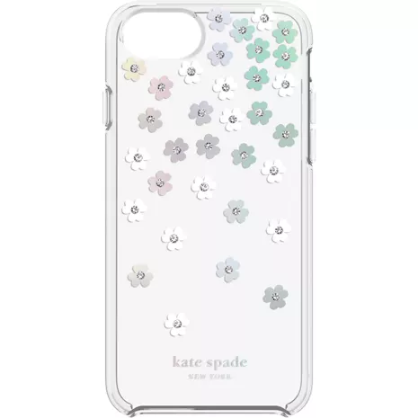 Kate Spade Protective Hardshell Case Scattered Flowers for iPhone SE2 2020  Cases