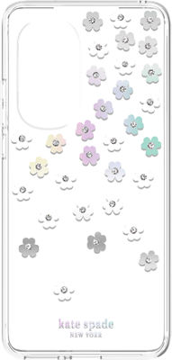 Kate Spade KSIPH223SFIRC New York Protective Hardshell Case for iPhone 14  Pro - Scattered Flowers/Iridescent/Clear/White/Gems