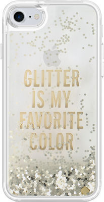 kate spade new york Clear Liquid Glitter Case for iPhone 7 - Glitter is My Favorite Color (Gold)
