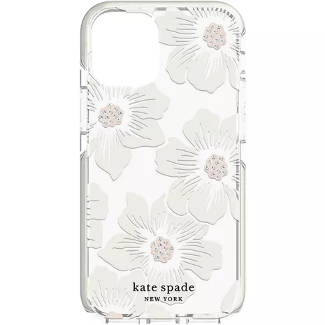 kate spade new york Funda dura para el iPhone 12 mini - Hollyhock Floral Clear