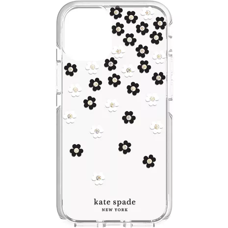 kate spade new york Defensive Hardshell Case for iPhone 12 mini - Scattered Flowers/Clear