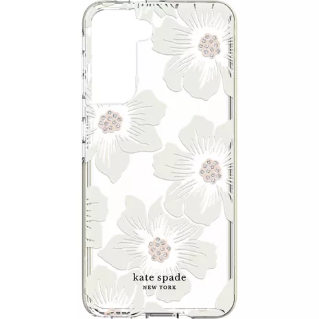 kate spade new york Defensive Hardshell Case for Galaxy S21 5G - Hollyhock Floral Clear/Cream