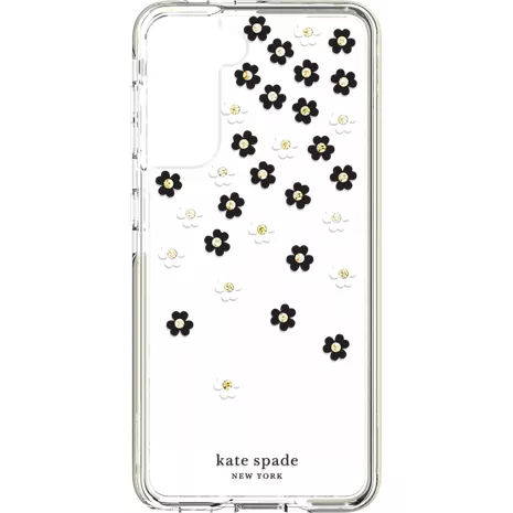 kate spade new york Defensive Hardshell Case for Galaxy S21 5G - Scattered Flowers Clear