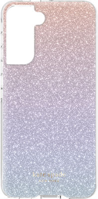 Kate Spade New York Defensive Hardshell Case For Galaxy S21 5g Glitter Ombre Pink Verizon