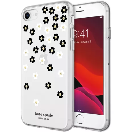 kate spade new york Flexible Hardshell Case for iPhone SE (3rd Gen)/SE (2020)/8/7 - Scattered Flowers