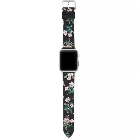 kate spade new york Black Floral Silicone Strap for Apple Watch Series 1, 2, 3 and 4