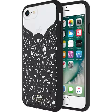 Phone case with lace