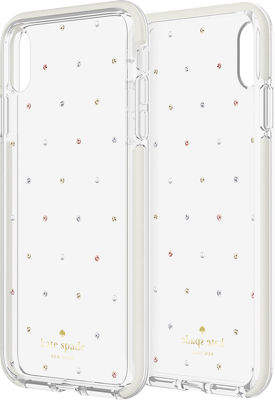 Funda dura kate spade para el iPhone Xs Max - Pin Dot  Gems/Pearls/Transparente