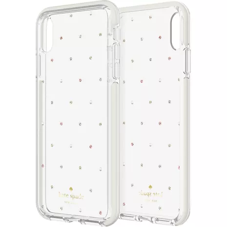 kate spade Defensive Hardshell Case for iPhone Xs Max - Pin Dot  Gems/Pearls/Clear | Verizon