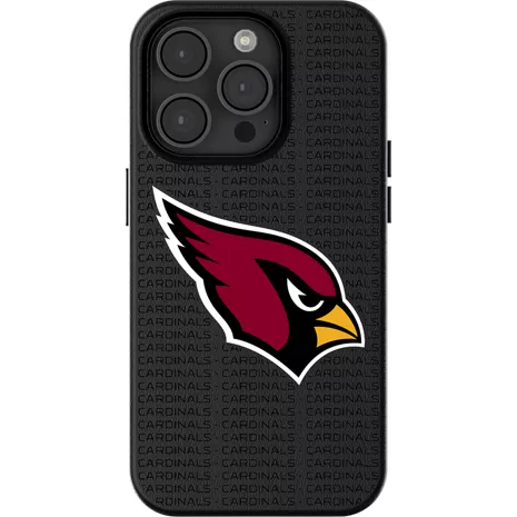 Keyscaper NFL Team Text Backdrop Case with MagSafe for iPhone 15 - Arizona Cardinals