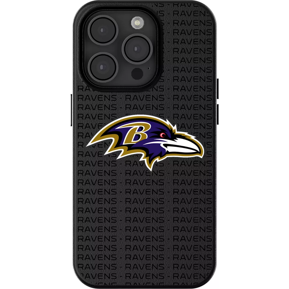 Keyscaper NFL Team Text Backdrop Case with MagSafe for iPhone 15 - Baltimore Ravens | Verizon