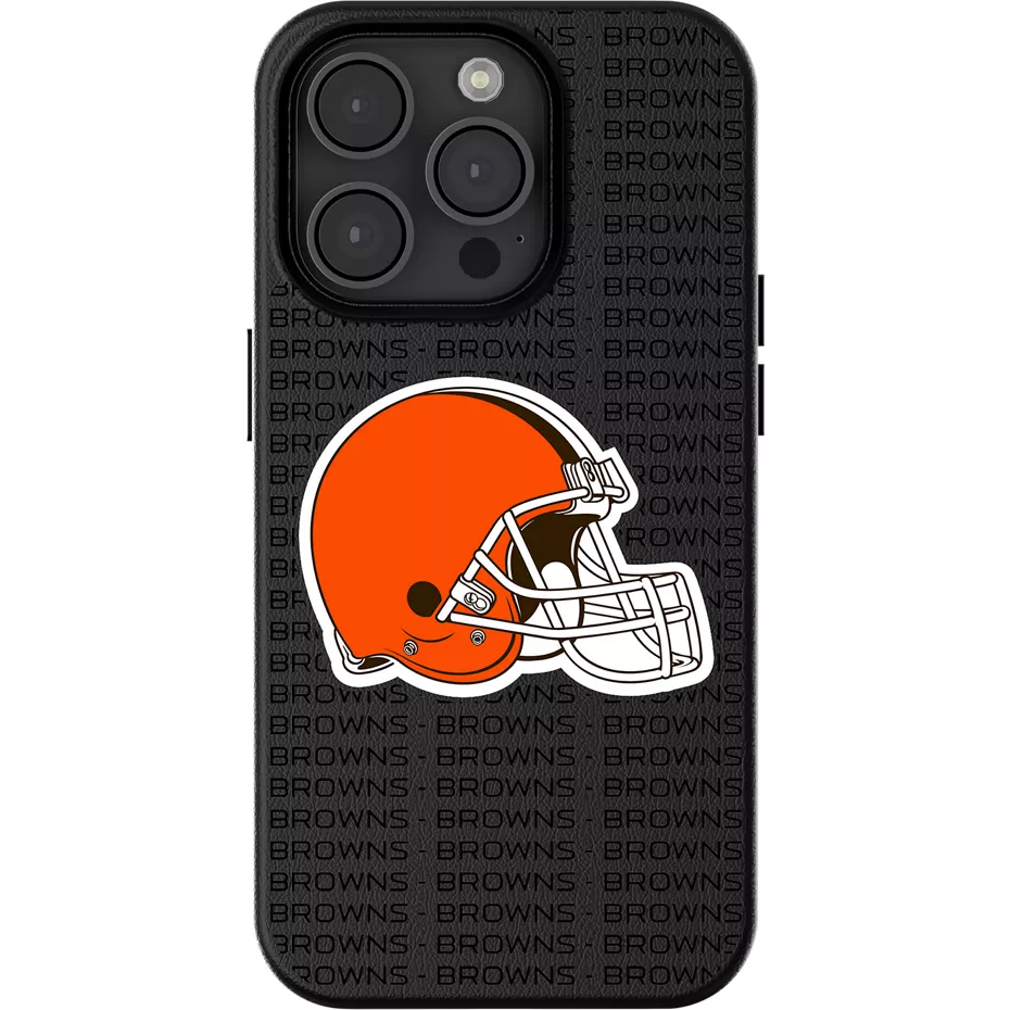 Keyscaper NFL Team Text Backdrop Case with MagSafe for iPhone 15 - Cleveland Browns | Verizon