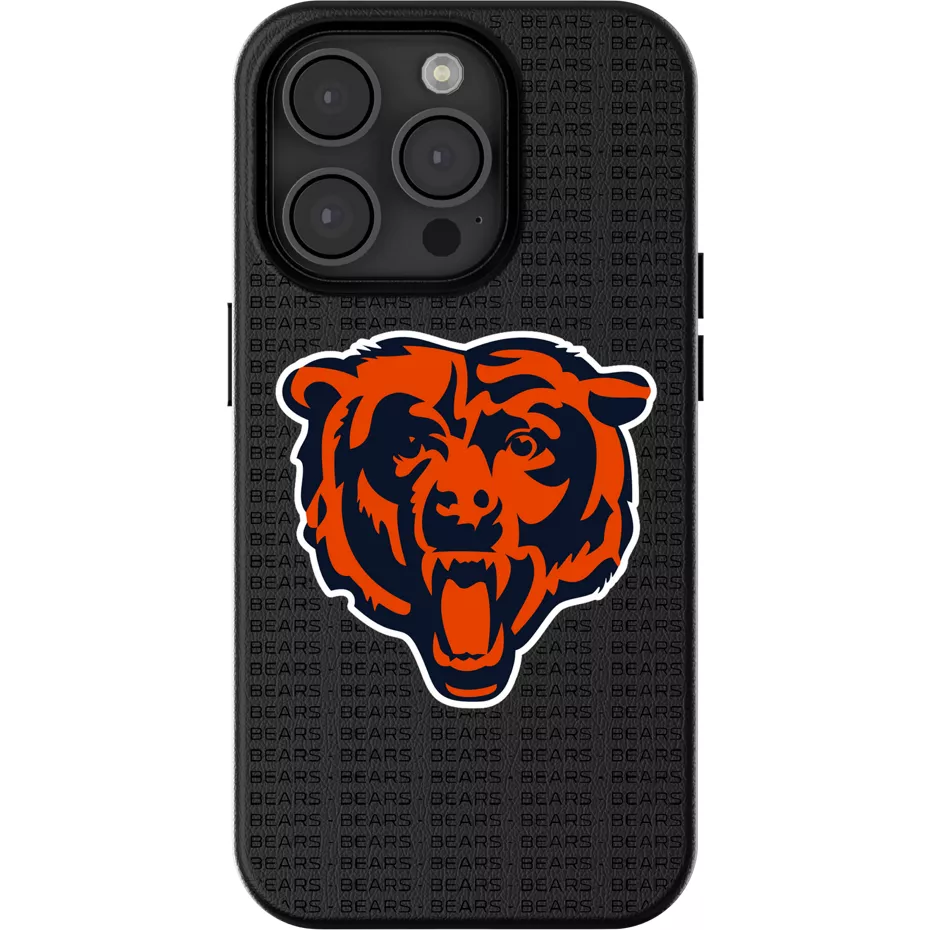 Keyscaper NFL Team Text Backdrop Case with MagSafe for iPhone 15 - Chicago Bears | Verizon