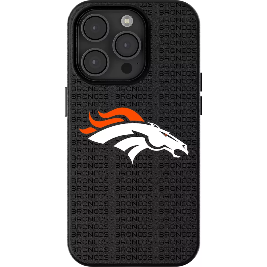 Keyscaper NFL Team Text Backdrop Case with MagSafe for iPhone 15 - Denver Broncos | Verizon