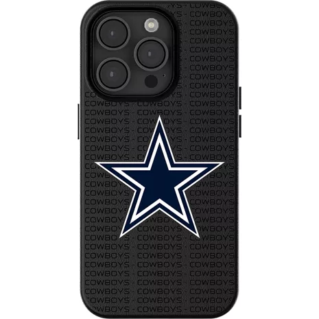 Keyscaper NFL Team Text Backdrop Case with MagSafe for iPhone 15 - Dallas Cowboys