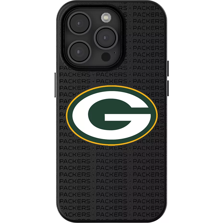 Keyscaper NFL Team Text Backdrop Case with MagSafe for iPhone 15 - Green Bay Packers | Verizon