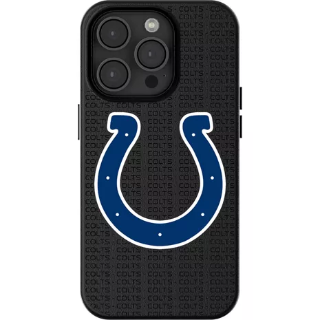 Keyscaper NFL Team Text Backdrop Case with MagSafe for iPhone 15 - Indianapolis Colts