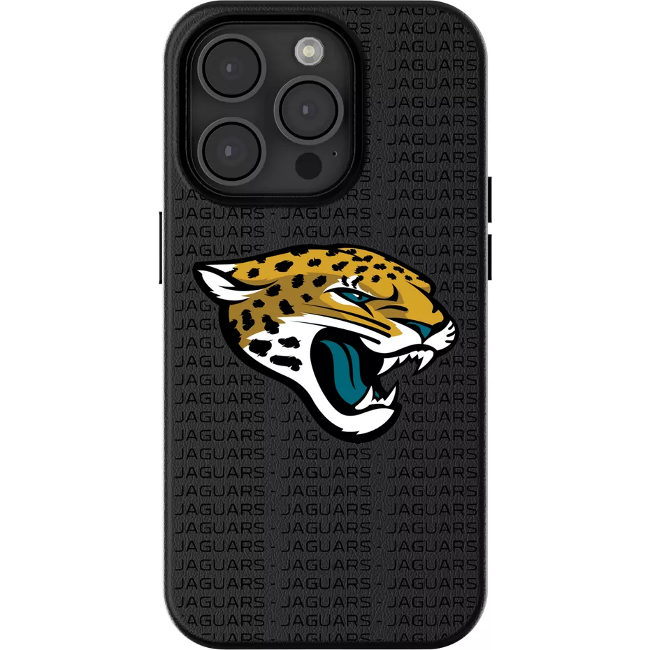 Keyscaper NFL Team Text Backdrop Case with MagSafe for iPhone 15 - Jacksonville Jaguars | Verizon