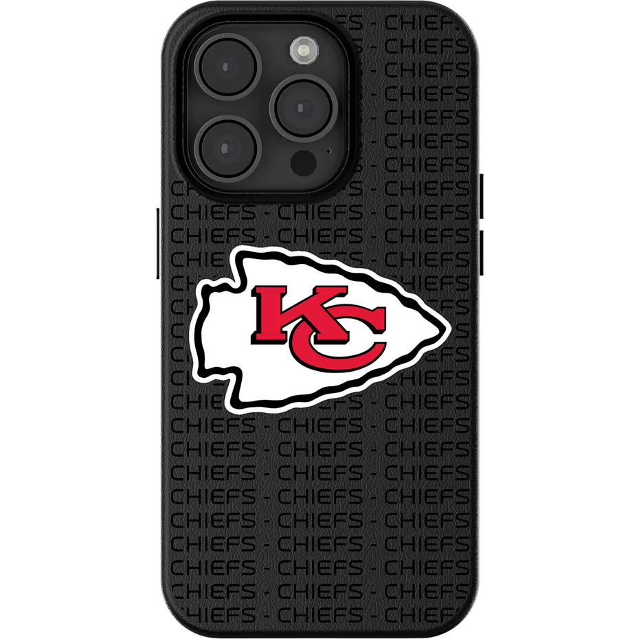 Keyscaper NFL Team Text Backdrop Case with MagSafe for iPhone 15 - Kansas City Chiefs | Verizon