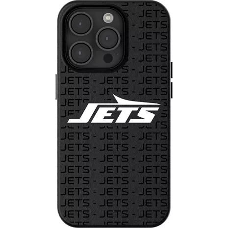 Keyscaper NFL Team Text Backdrop Case with MagSafe for iPhone 15 - New York Jets