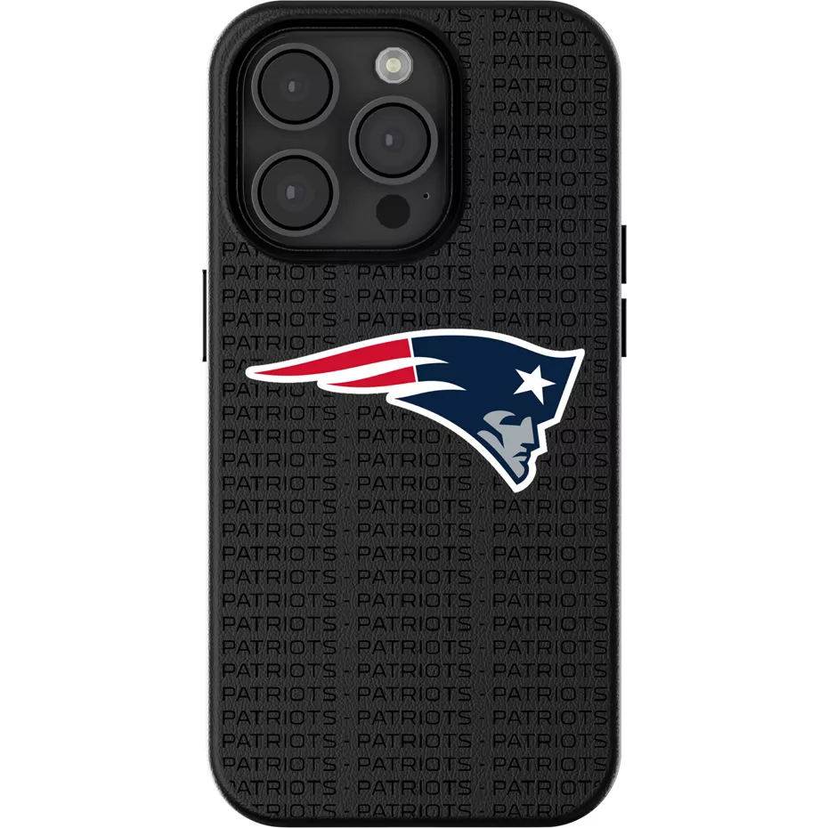 Keyscaper NFL Team Text Backdrop Case with MagSafe for iPhone 15 - New England Patriots | Verizon