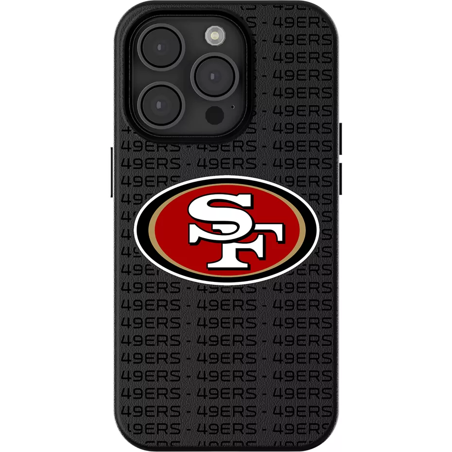 Keyscaper NFL Team Text Backdrop Case with MagSafe for iPhone 15 - San Franciso 49ers | Verizon