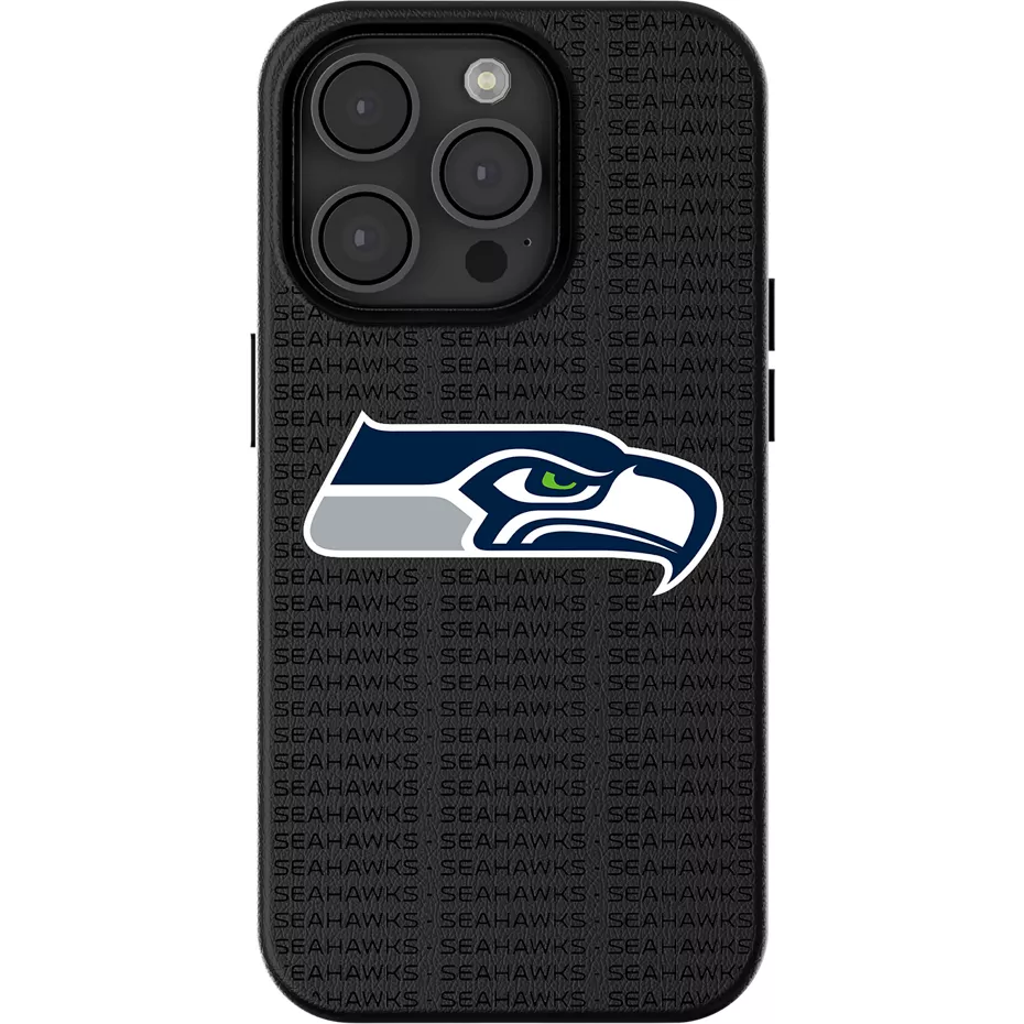 Keyscaper NFL Team Text Backdrop Case with MagSafe for iPhone 15 - Seatle Seahawks | Verizon