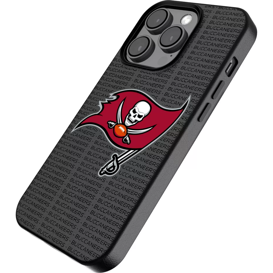 Keyscaper NFL Team Text Backdrop Case with MagSafe for iPhone 15 - Tampa Bay Buccaneers | Verizon