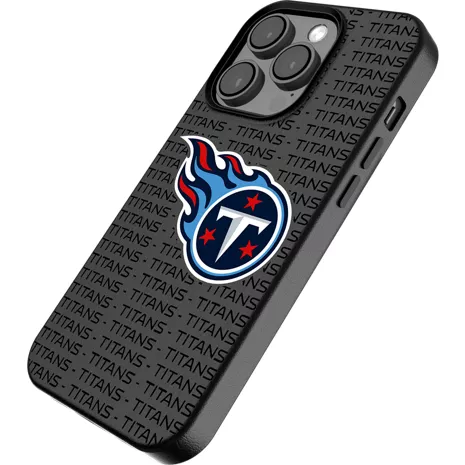 Keyscaper NFL Team Text Backdrop Case with MagSafe for iPhone 15 - Tennessee Titans