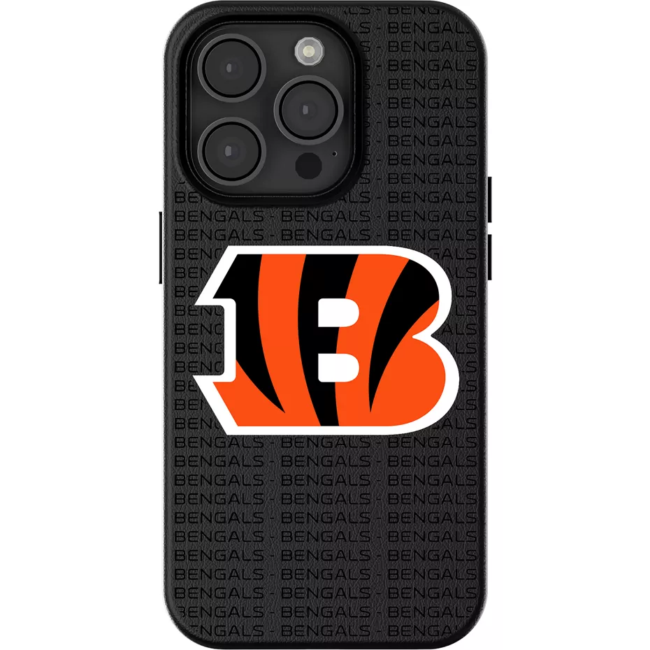 Keyscaper NFL Team Text Backdrop Case with MagSafe for iPhone 16 Pro Max - Cincinnati Bengals | Verizon