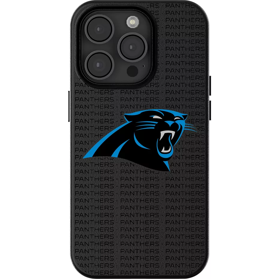 Keyscaper NFL Team Text Backdrop Case with MagSafe for iPhone 16 Pro Max - Carolina Panthers | Verizon