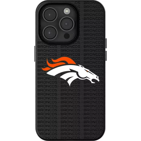 Keyscaper Funda NFL Team Text Backdrop con MagSafe para iPhone 16 Pro Max - Denver Broncos​​ 