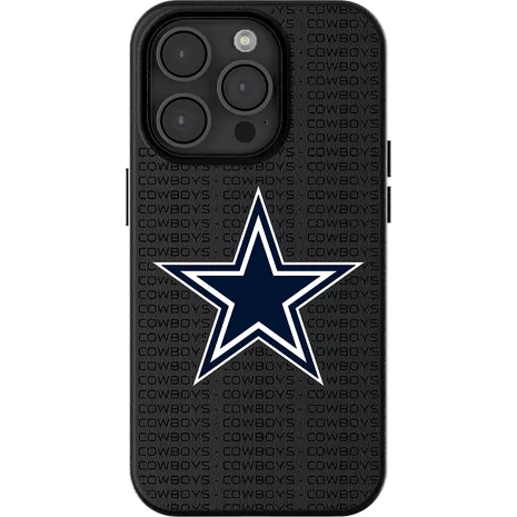 Keyscaper NFL Team Text Backdrop Case with MagSafe for iPhone 16 Pro Max - Dallas Cowboys