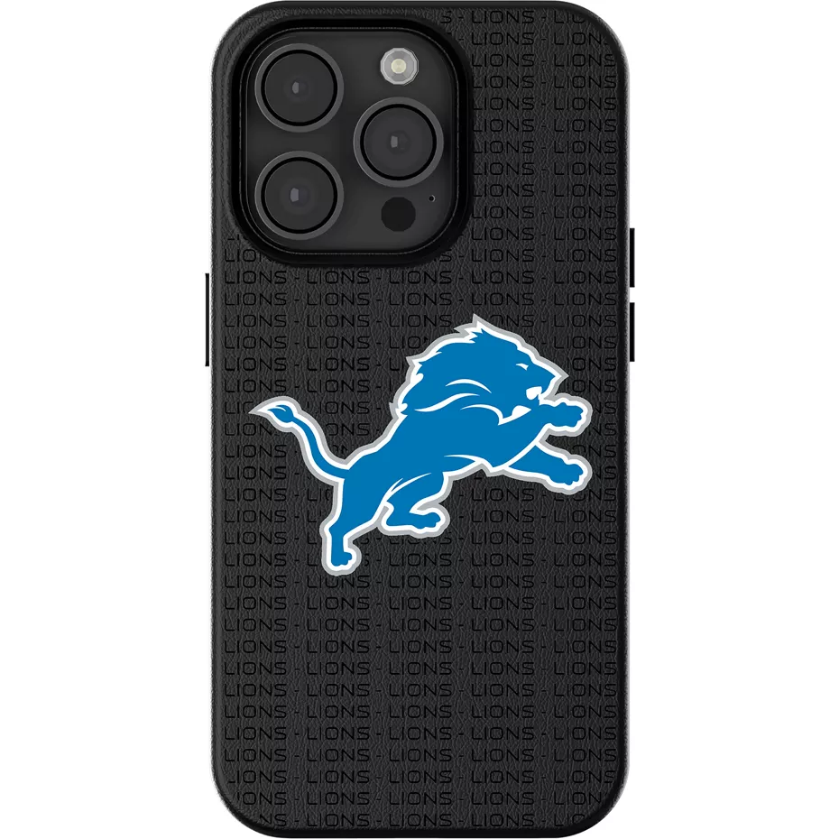 Keyscaper NFL Team Text Backdrop Case with MagSafe for iPhone 16 Pro Max - Detroit Lions | Verizon